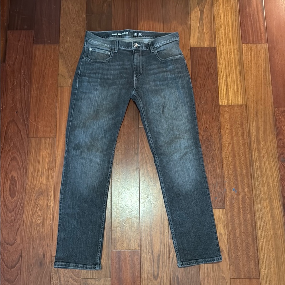 INC International Concepts Men's Dark Grey Jeans